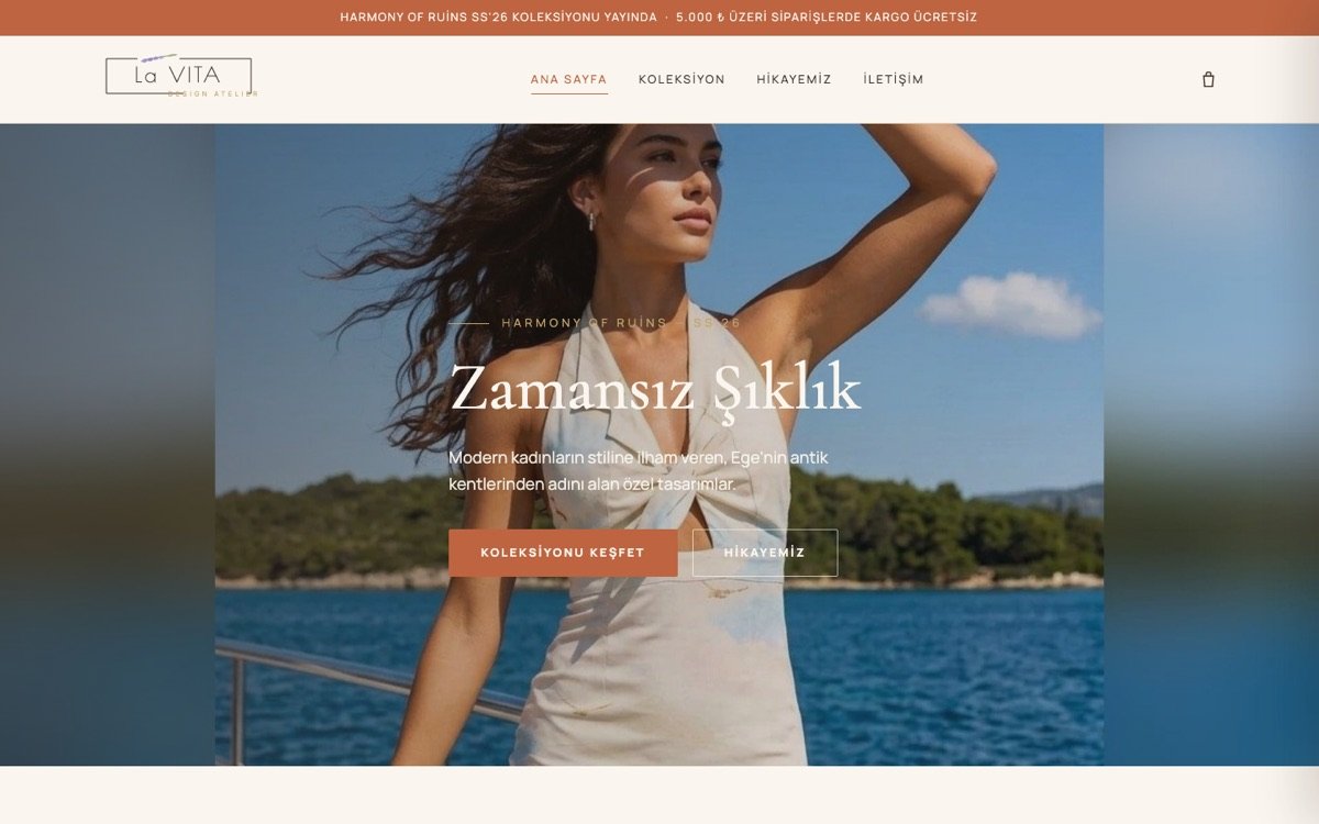 La Vita Design Atelier e-ticaret sitesi